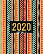 2020 Weekly Planner: January 1, 2020 to December 31, 2020: Weekly & Monthly View Planner, Organizer & Diary: Colorful Abstract Pattern 810-