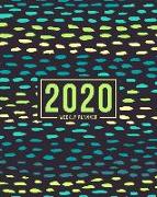 2020 Weekly Planner: January 1, 2020 to December 31, 2020: Weekly & Monthly View Planner, Organizer & Diary: Teal & Mint Raindrops 811-2