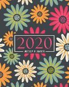 2020 Weekly Planner: January 1, 2020 to December 31, 2020: Weekly & Monthly View Planner, Organizer & Diary: Pink Yellow & Green Flowers 83