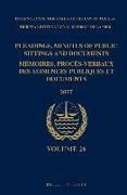 Pleadings, Minutes of Public Sittings and Documents / Mémoires, Procès-Verbaux Des Audiences Publiques Et Documents, Volume 26 (2017) (2 Vols)