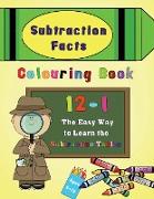 Subtraction Facts Colouring Book 12-1