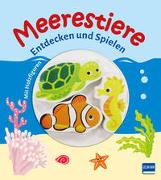 Meerestiere (Pappbilderbuch + 3 Holzfiguren)