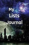 My Lists Journal: Science Fiction City Moon