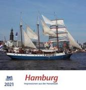 Hamburg 2021 Postkartenkalender