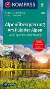 KOMPASS Wander-Tourenkarte Alpenüberquerung, Am Puls der Alpen 1:50.000