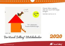 Visual Selling® Zitatekalender 2020 (Wandkalender 2020 DIN A4 quer)