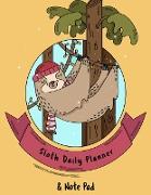 Sloth Daily Planner And Note Pad