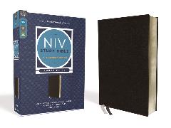 NIV Study Bible, Fully Revised Edition, Large Print, Bonded Leather, Black, Red Letter, Comfort Print