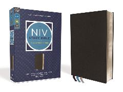 NIV Study Bible, Fully Revised Edition, Genuine Leather, Calfskin, Black, Red Letter, Comfort Print