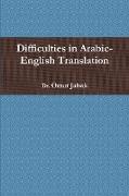 Difficulties in Arabic-English Translation