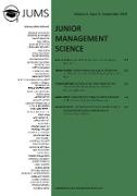 Junior Management Science, Volume 4, Issue 3, September 2019