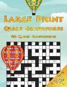 Large Print Quick Crosswords: 80 Quick Crosswords: Full of Fun Puzzles! Minimum Font Size 16pt (UK Edition)