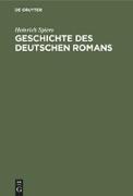 Geschichte des deutschen Romans