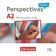 Perspectivas contigo, Spanisch für Erwachsene, A2, Audio-CDs, Zum Kurs- und Übungsbuch