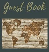 Guest Book with lined pages (Hardcover): Guest book, air bnb book, visitors book, holiday home, comments book, holiday cottage, rental, vacation guest