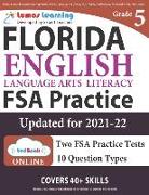 Florida Standards Assessments Prep: Grade 5 English Language Arts Literacy (ELA) Practice Workbook and Full-length Online Assessments: FSA Study Guide