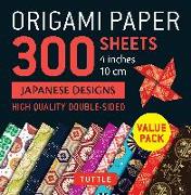 Origami Paper 300 sheets Japanese Designs 4" (10 cm)