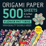 Origami Paper 500 Sheets Flower Patterns 6 (15 CM): Tuttle Origami Paper: High-Quality Double-Sided Origami Sheets Printed with 12 Different Patterns