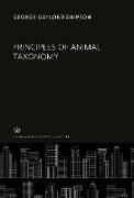 Principles of Animal Taxonomy