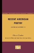 Recent American Poetry - American Writers 16