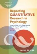 Reporting Quantitative Research in Psychology