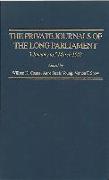 The Private Journals of the Long Parliament, vol. 1