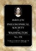 Bulletin of the Philosophical Society of Washington: Volume VII