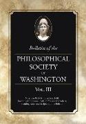 Bulletin of the Philosophical Society of Washington: Volume III