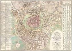 Wien und dessen Vorstädten 1824, Historische Karte 1:6.000, Spezialpapier plano in Rolle