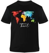 Premium-T-Shirt Die Welt ist bunt leuchtend