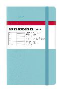 Wochen Notizkalender Azure 2021 - Taschenplaner / Taschenkalender, 20 Monate, klein