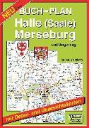 Buchstadtplan Halle (Saale) , Merseburg und Umgebung 1 : 20 000