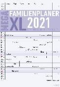 Der MEGA-Familienplaner XL 2021 mit 8 Spalten - Familien-Timer 34x49,5 cm - Offset-Papier - mit Ferienterminen - Wand-Planer - Alpha Edition