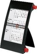 rido Tischkalender 2021, 3-Monatskalender Drehknopf rot
