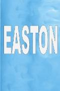 Easton: 100 Pages 6" X 9" Personalized Name on Journal Notebook