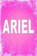 Ariel: 100 Pages 6" X 9" Personalized Name on Journal Notebook