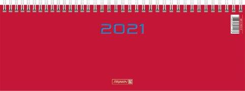 Brunnen Querterminkalender 2021, Modell 772, rot