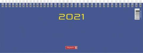 Brunnen Querterminkalender 2021, Modell 772 blau
