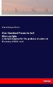 Five Hundred Places to Sell Manuscripts