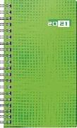 rido/idé 7016907011 Wochenkalender/Taschenkalender 2021 Modell Taschenplaner int., Grafik-Einband grün
