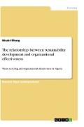 The relationship between sustainability development and organizational effectiveness