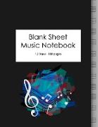 Blank Sheet Music Notebook