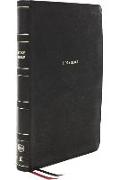 NKJV, Thinline Reference Bible, Leathersoft, Black, Thumb Indexed, Red Letter, Comfort Print