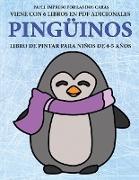 Libro de pintar para niños de 4-5 años (Pingüinos)