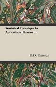 Statistical Technique in Agricultural Research