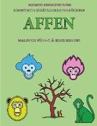 Malbuch für 4-5 jährige Kinder (Affen)