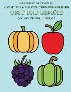 Malbücher für 2-Jährige (Obst und Gemüse)