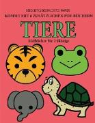 Malbücher für 2-Jährige (Tiere): Dieses Buch enthält 40 farbige Seiten mit extra dicken Linien, mit denen die Frustration verringert und das Selbstver