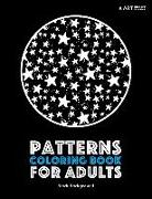 Patterns Coloring Book For Adults: Black Background