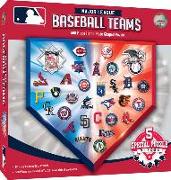 Mlb Team Logos 500pc Homeplate Shaped Puzzle